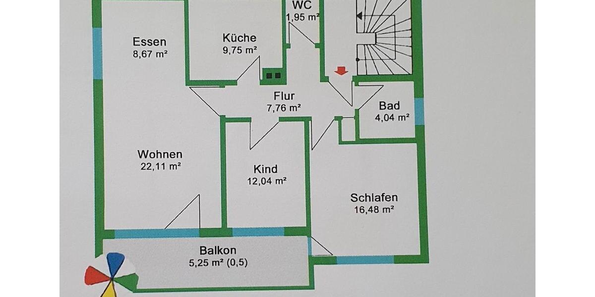 Etagenwohnung Villingen-Schwenningen Schwenningen - 3 Zimmer, 85 m&sup2;, 900&euro; | Angebot:25964373