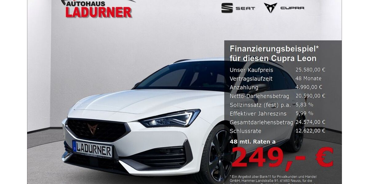 Cupra Leon 37.650 km 25.580 &euro; Villingen-Schwenningen 78052