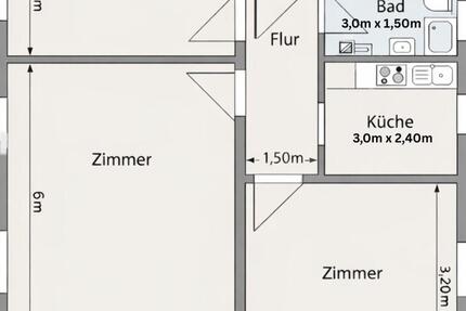 Wohnung Villingen-Schwenningen Kopsbühl - 3 Zimmer, 64 m&sup2;, 205.000&euro; | Angebot:26120597