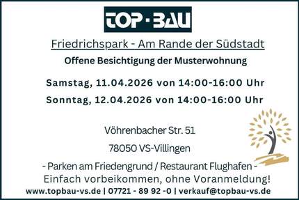 Wohnung Villingen-Schwenningen Villingen - 2 Zimmer, 58 m&sup2;, 301.300&euro; | Angebot:25701423