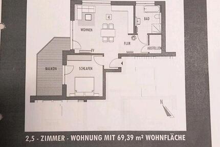 Wohnung Donaueschingen - 2.5 Zimmer, 69 m&sup2;, 770&euro; | Angebot:26537274