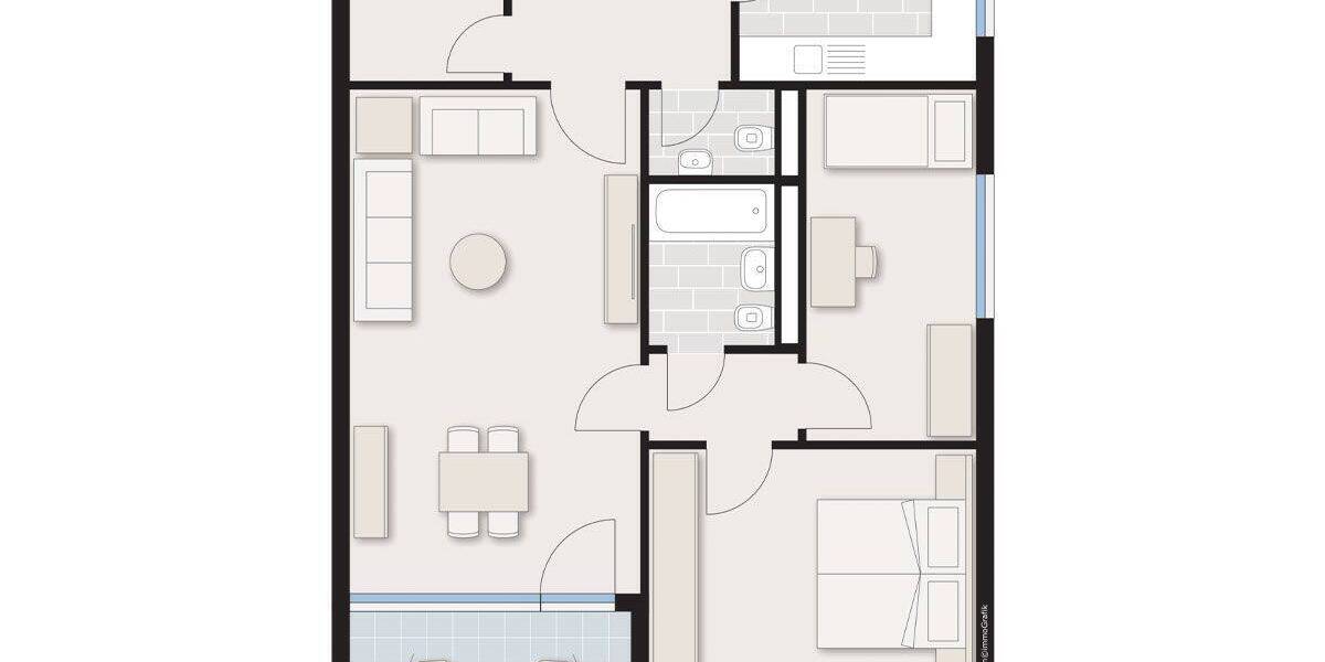 Etagenwohnung Wehingen - 3 Zimmer, 74 m&sup2;, 155.000&euro; | Angebot:25708936
