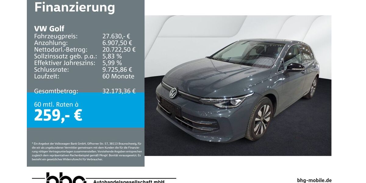VW Golf 26.666 km 27.360 &euro; Rottweil 78628