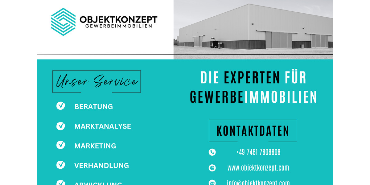 Gewerbeobjekt Rietheim-Weilheim Weilheim - 1.240&euro; | Angebot:25794909