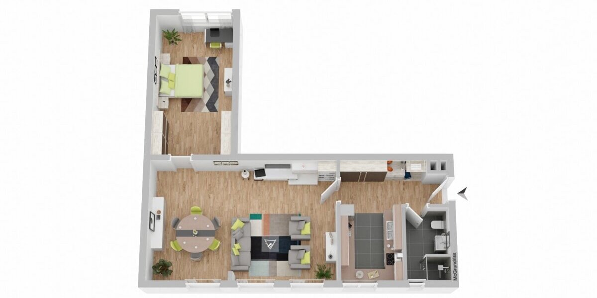 Modernisierte 2-Zimmer-Wohnung mit Einbauküche in Oberndorf a. N. - Etagenwohnung Oberndorf | Angebot:27003075