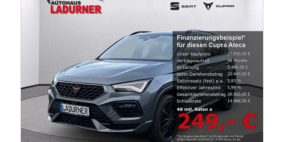 Cupra Ateca 79.990 km 27.930 &euro; Tuttlingen 78532