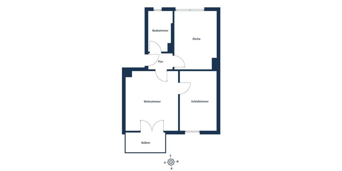 Etagenwohnung Sankt Georgen im Schwarzwald Stadtgebiet - 2 Zimmer, 44 m&sup2;, 90.000&euro; | Angebot:25677595