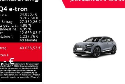 Audi Q4 e-tron 43.565 km 34.830 &euro; Rottweil 78628