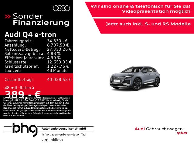 Audi Q4 e-tron 43.565 km 34.830 &euro; Rottweil 78628