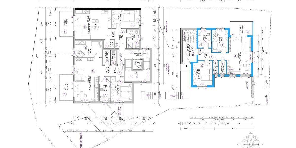 Etagenwohnung Villingen-Schwenningen Marbach - 3 Zimmer, 78 m&sup2;, 330.400&euro; | Angebot:26093502