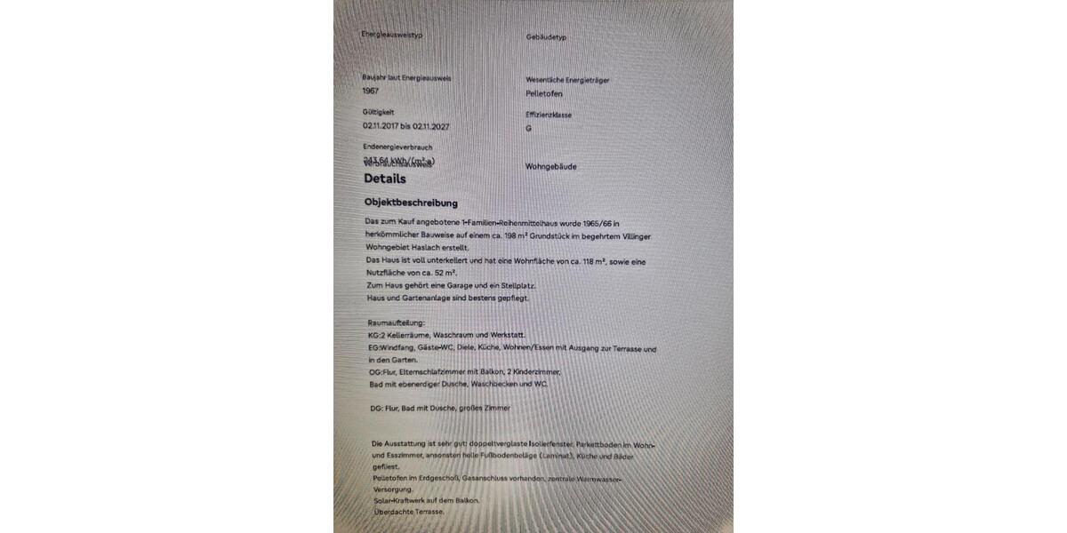 Reihenhaus Villingen-Schwenningen Schwenningen - 6.5 Zimmer, 118 m&sup2;, 365.000&euro; | Angebot:25658584