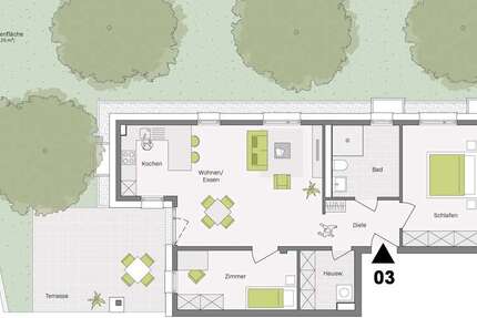 Wohnung Aldingen - 3 Zimmer, 86 m&sup2;, 425.300&euro; | Angebot:22729035