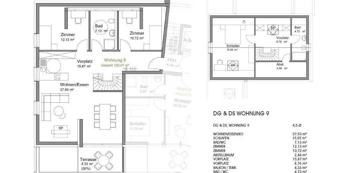 Etagenwohnung Wehingen - 4 Zimmer, 120 m&sup2;, 472.395&euro; | Angebot:25671602