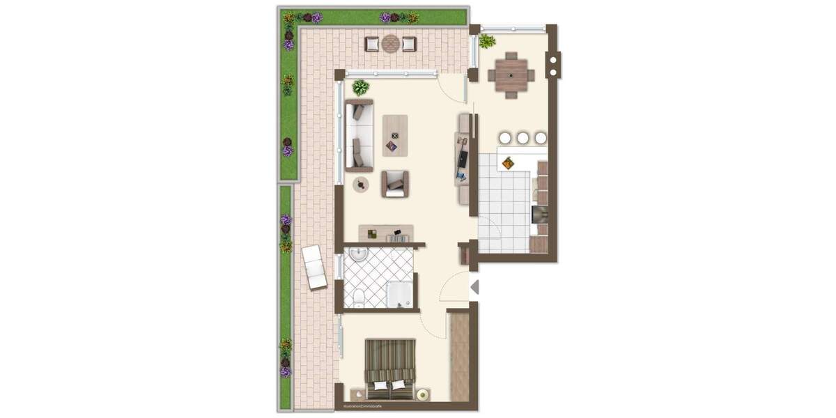 Etagenwohnung Rottweil / Hausen Hausen - 2 Zimmer, 68 m&sup2;, 215.000&euro; | Angebot:25742624