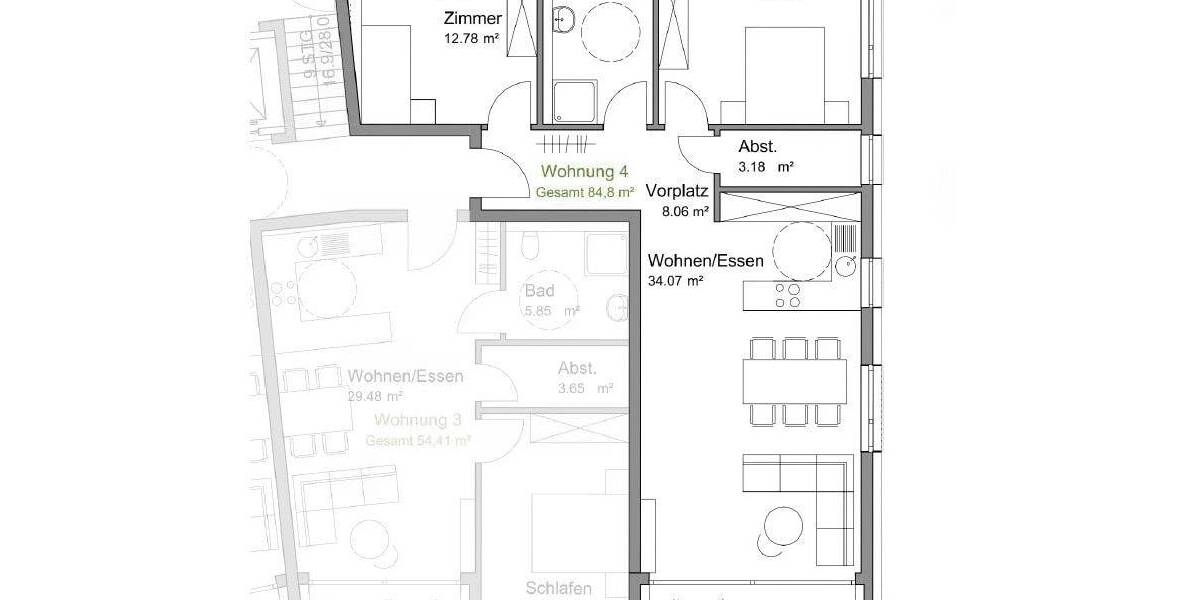 Etagenwohnung Wehingen - 3 Zimmer, 84 m&sup2;, 336.215&euro; | Angebot:25772113