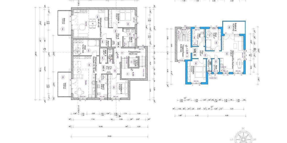 Etagenwohnung Villingen-Schwenningen Marbach - 3 Zimmer, 78 m&sup2;, 336.700&euro; | Angebot:25775744