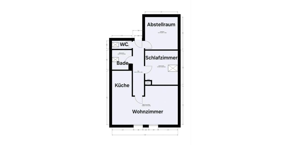 Dachgeschoßwohnung Villingen-Schwenningen Schwenningen - 2.5 Zimmer, 54 m&sup2;, 620&euro; | Angebot:25656016