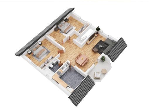 Dachgeschoßwohnung Villingen-Schwenningen Schwenningen - 3 Zimmer, 82 m&sup2;, 990&euro; | Angebot:24878631