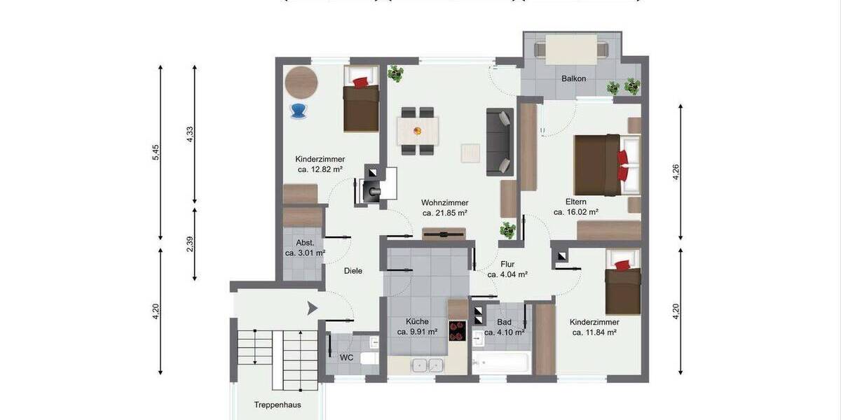 Etagenwohnung Tuttlingen - 4 Zimmer, 94 m&sup2;, 169.000&euro; | Angebot:25740757