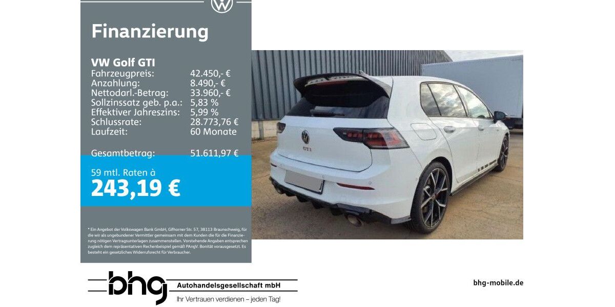 VW Golf 5.935 km 41.950 &euro; Rottweil 78628