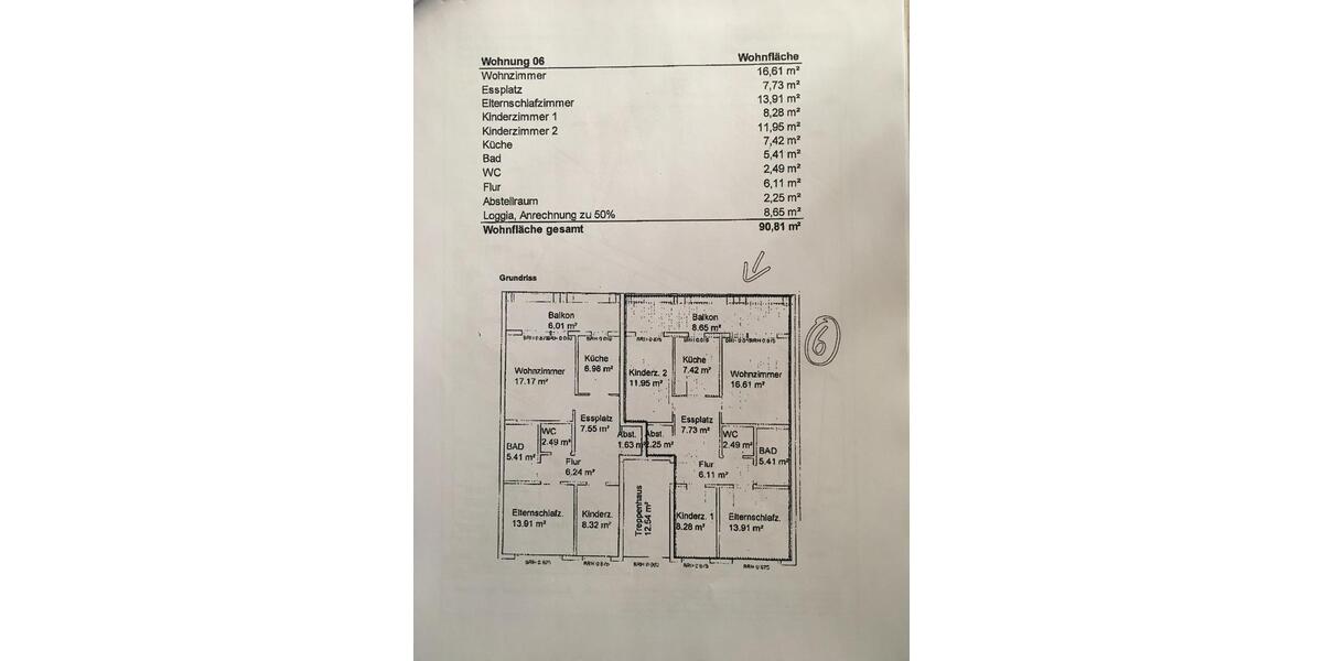 Etagenwohnung Villingen-Schwenningen Schwenningen - 4.5 Zimmer, 91 m&sup2;, 289.000&euro; | Angebot:25422595