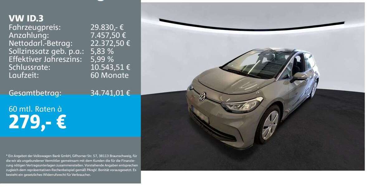 VW ID.3 28.453 km 29.830 &euro; Rottweil 78628