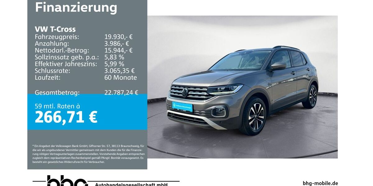 VW T-Cross 47.482 km 19.930 &euro; Rottweil 78628