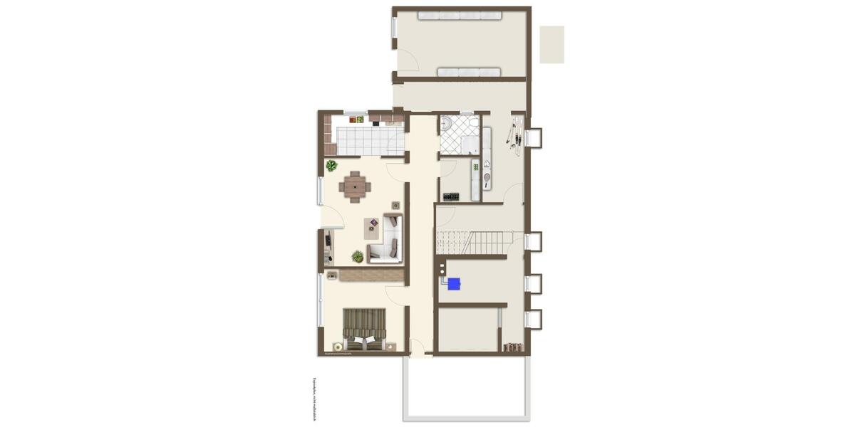 Erdgeschoßwohnung Bösingen - 2 Zimmer, 55 m&sup2;, 500&euro; | Angebot:25305277