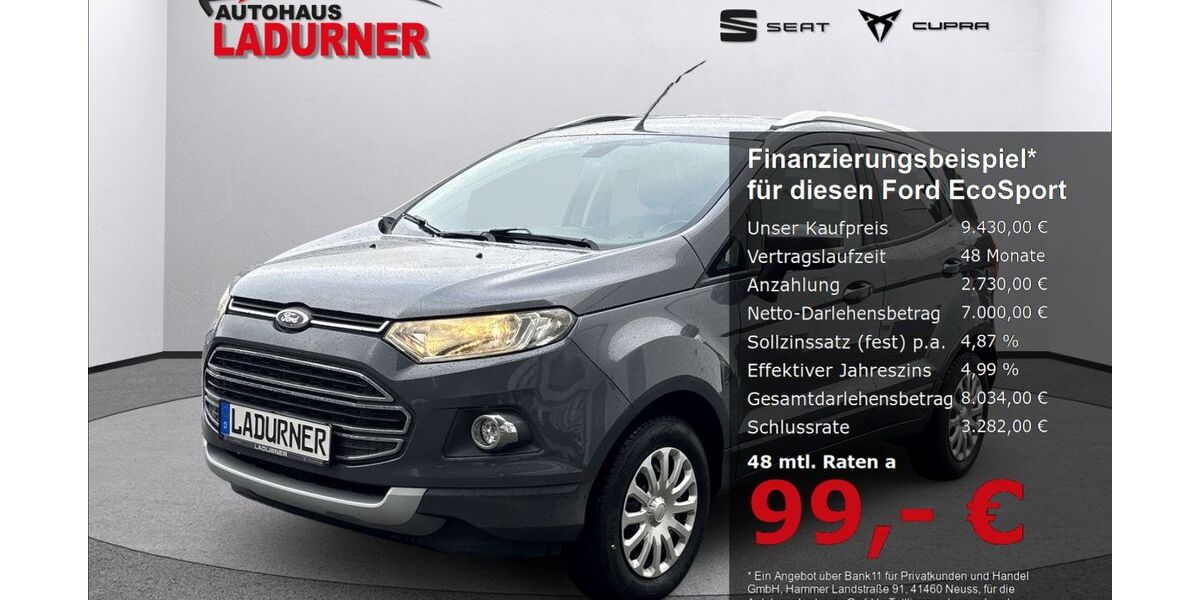 Ford EcoSport 97.500 km 9.430 &euro; Tuttlingen 78532