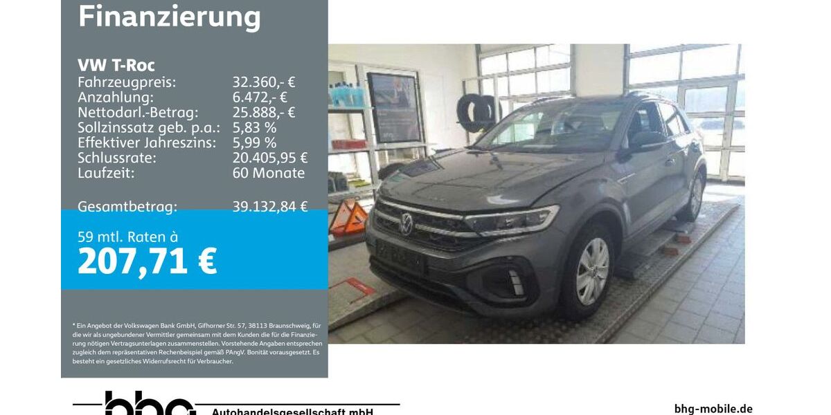 VW T-Roc 14.723 km 32.360 &euro; Rottweil 78628