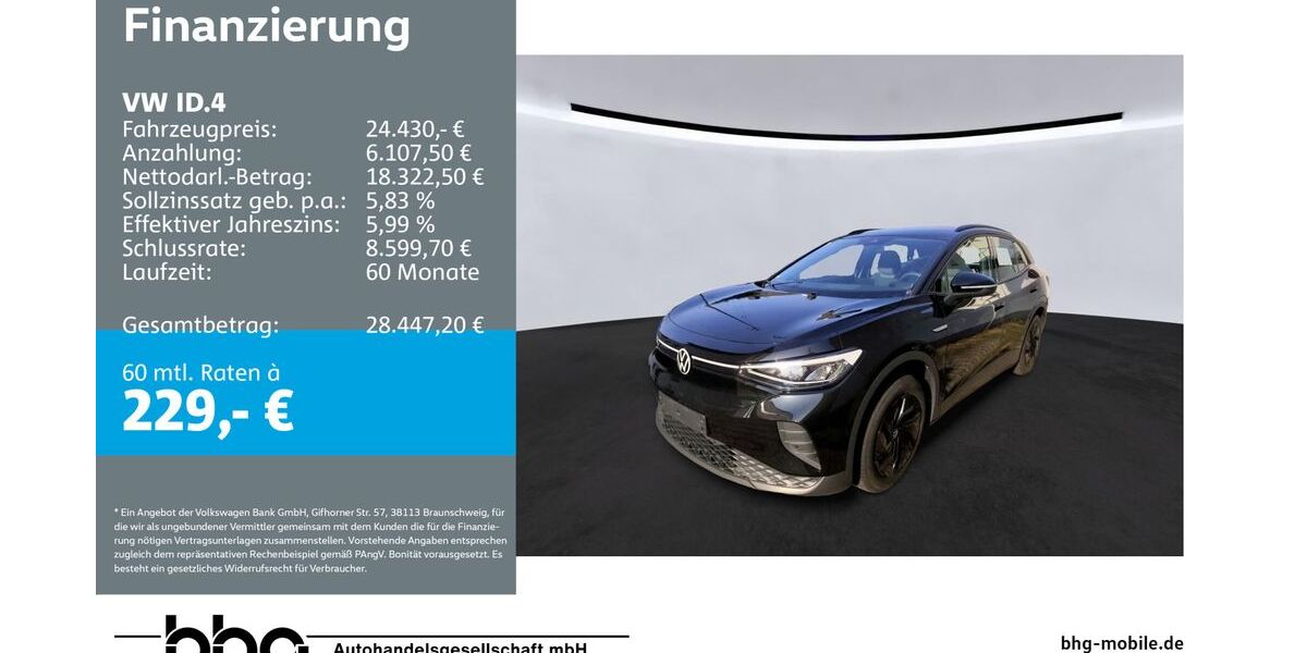 VW ID.4 28.540 km 24.430 &euro; Rottweil 78628